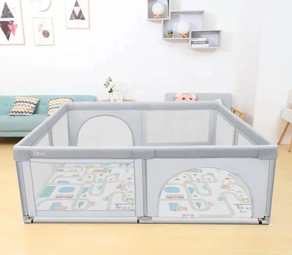 Baby playpen(Grey) - Image 3
